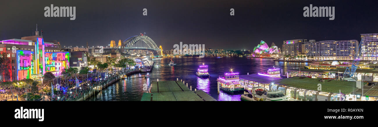Vivid Sydney Festival, Sydney, Australie Banque D'Images