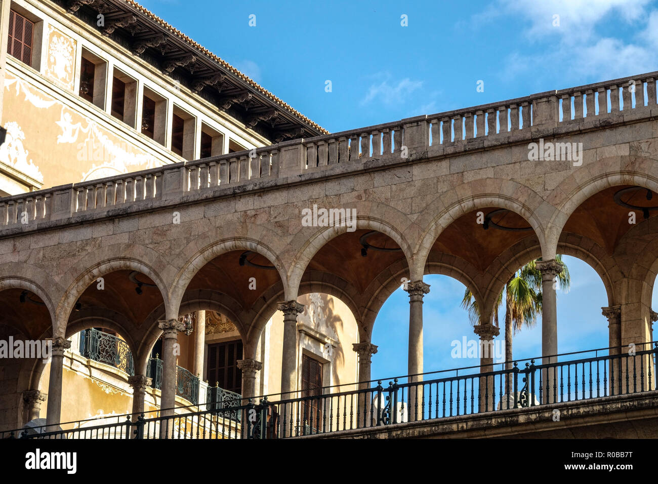 Palacio Real de la Almudaina, Palma de Mallorca, Espagne Palais royal d'Almudaina Banque D'Images