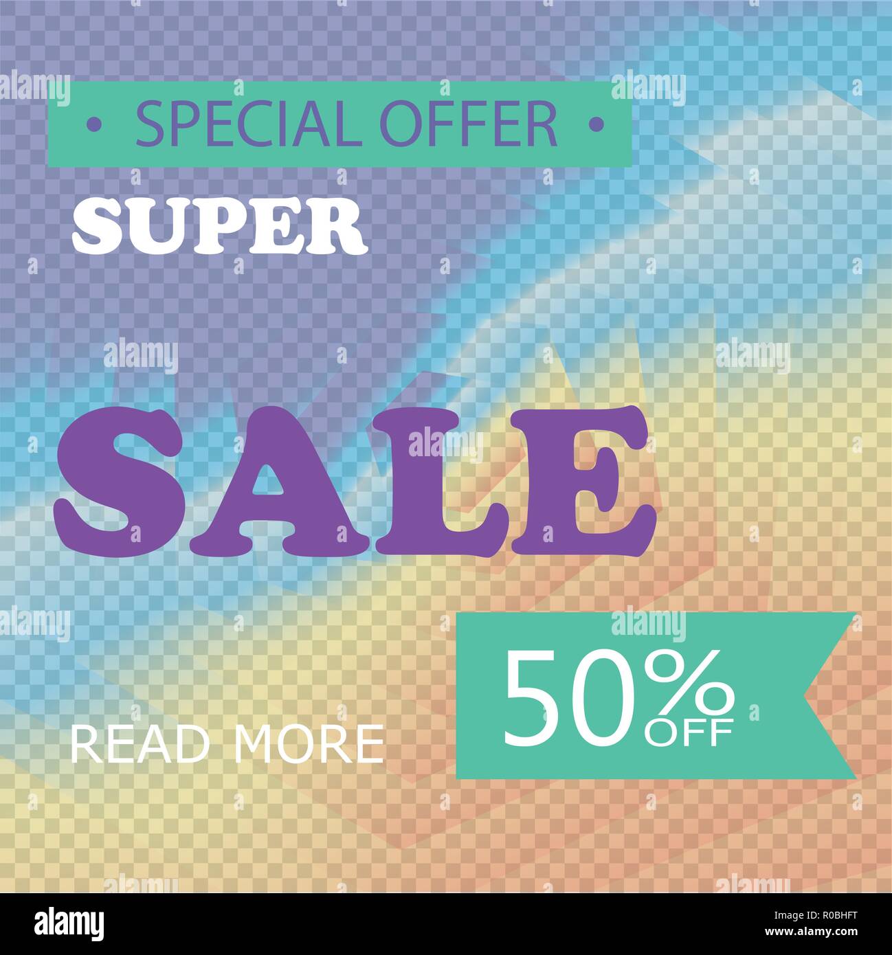 Super Vente de liquidation à 50 off c'est un Hot deal Vente poster un fond coloré. Wow offre spéciale vente poster ou de modèle pour votre marketing ou de campagnes publicitaires. Aussi pour les ventes au détail. Illustration de Vecteur