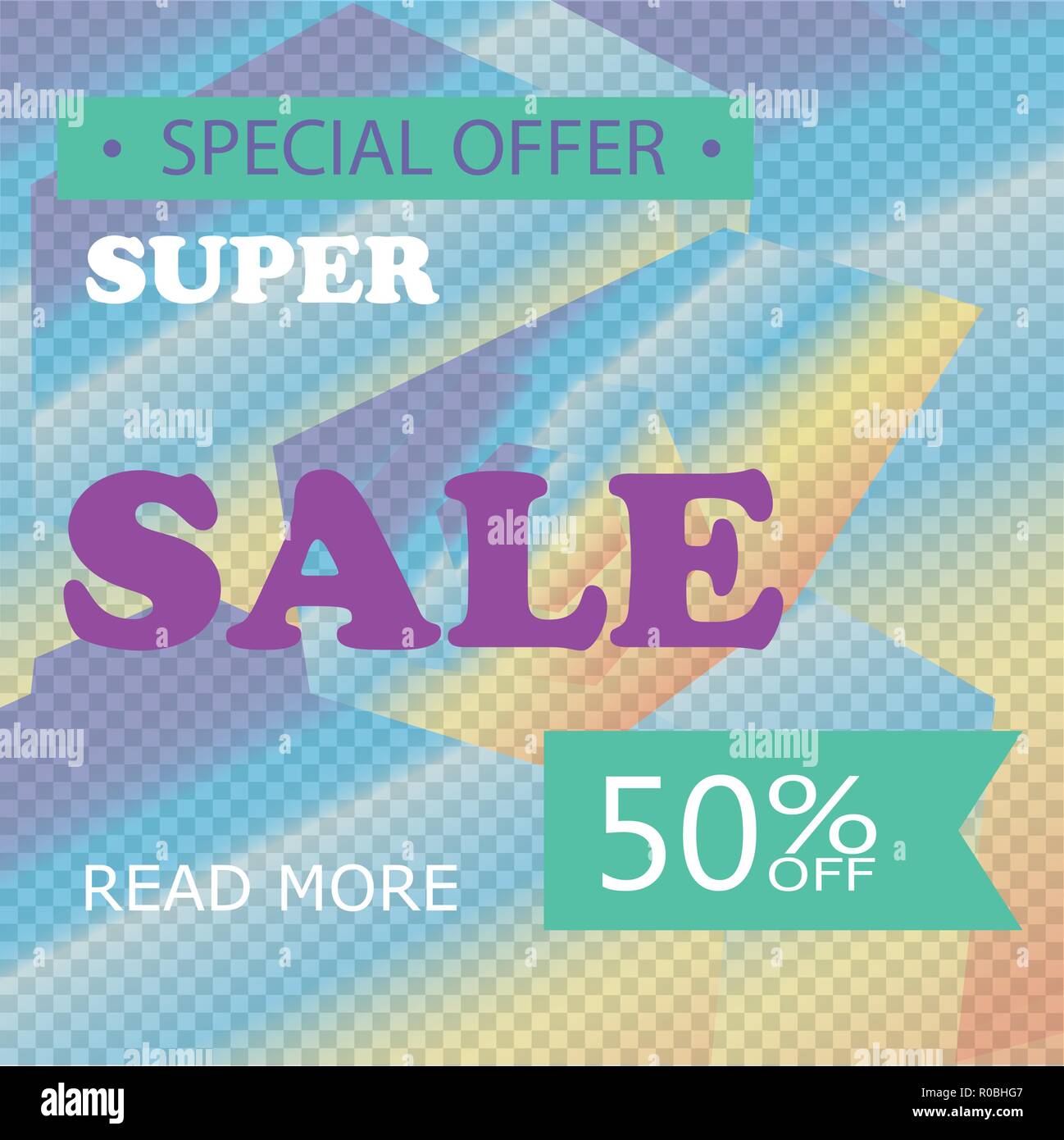 Super Vente de liquidation à 50 off c'est un Hot deal Vente poster un fond coloré. Wow offre spéciale vente poster ou de modèle pour votre marketing ou de campagnes publicitaires. Aussi pour les ventes au détail. Illustration de Vecteur