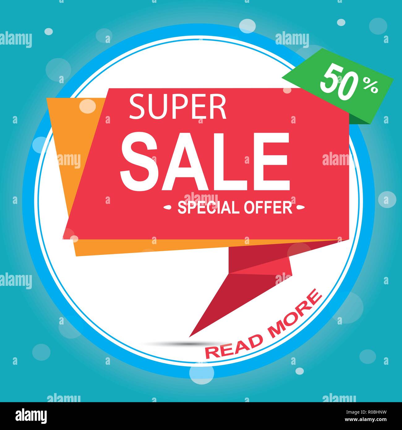 Super Vente de liquidation à 50 off c'est un Hot deal Vente poster un fond coloré. Wow offre spéciale vente poster ou de modèle pour votre marketing ou de campagnes publicitaires. Aussi pour les ventes au détail. Illustration de Vecteur