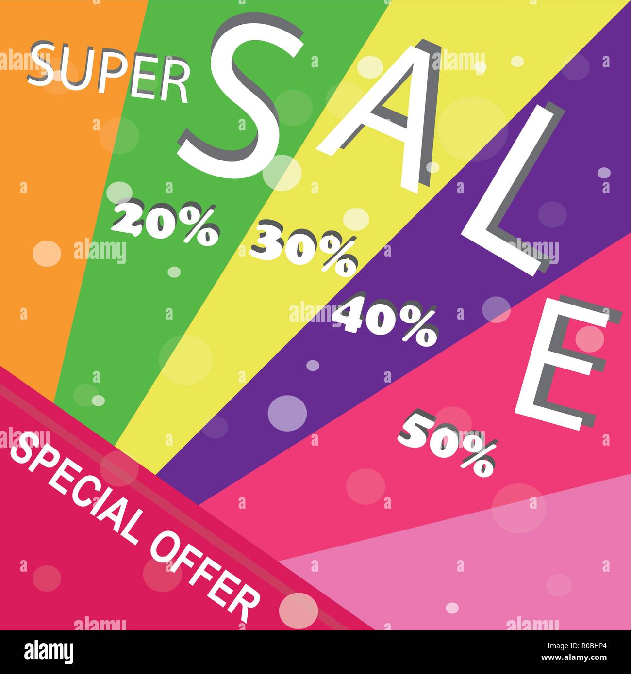 Super Vente de liquidation à 50 off c'est un Hot deal Vente poster un fond coloré. Wow offre spéciale vente poster ou de modèle pour votre marketing ou de campagnes publicitaires. Aussi pour les ventes au détail. Illustration de Vecteur