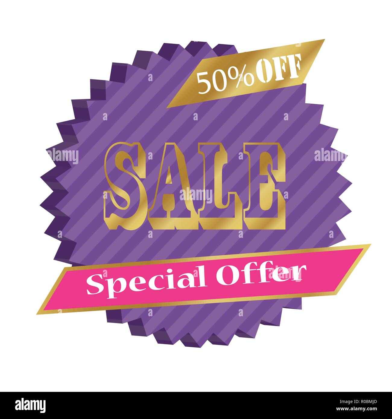 Vente Super bannière flèche. Grosse vente, jeu. 50 off. Vector illustration. Illustration de Vecteur