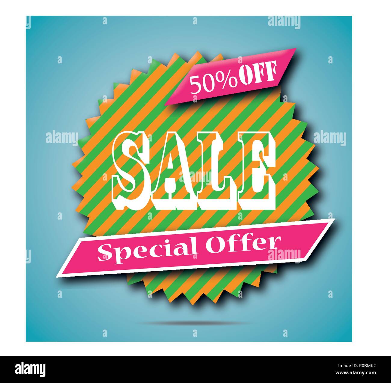 Vente Super bannière flèche. Grosse vente, jeu. 50 off. Vector illustration. Illustration de Vecteur