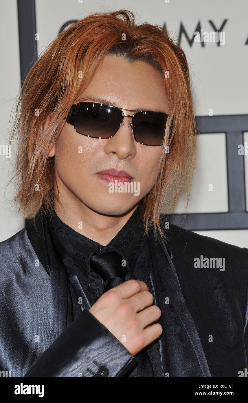 Yoshiki arriver au 50e Grammy Award au Staples Center de Los Angeles. contactYoshiki_35 headshot eye Red Carpet Event, Vertical, USA, Cinéma, Célébrités, photographie, Bestof, Arts, Culture et divertissement, Célébrités Topix fashion / Vertical, Best of, événement dans la vie d'Hollywood, Californie - Tapis rouge et en backstage, USA, Cinéma, Célébrités, cinéma, télévision, Célébrités célébrités musique, photographie, Arts et culture, Bestof, divertissement, Topix headshot, vertical, une personne, à partir de l'an 2008, enquête tsuni@Gamma-USA.com Banque D'Images