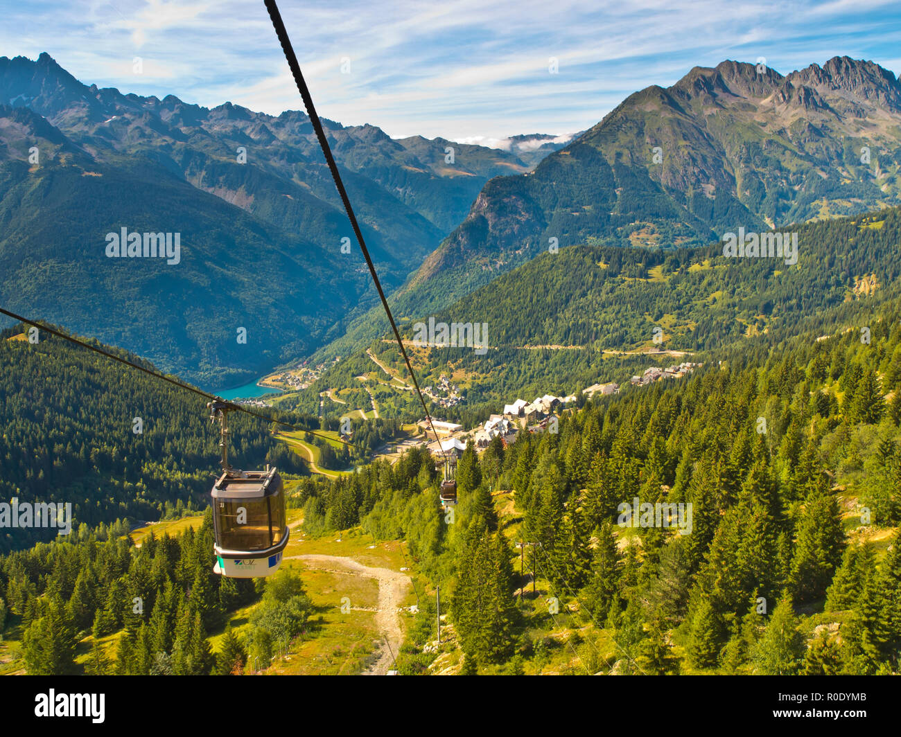 À l'Alpe d'Huez, Alpes, France Banque D'Images