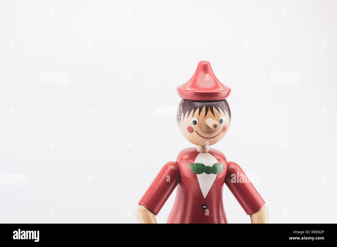 Marionnette pinocchio en bois - récit traditionnel caractère fantaisie Banque D'Images