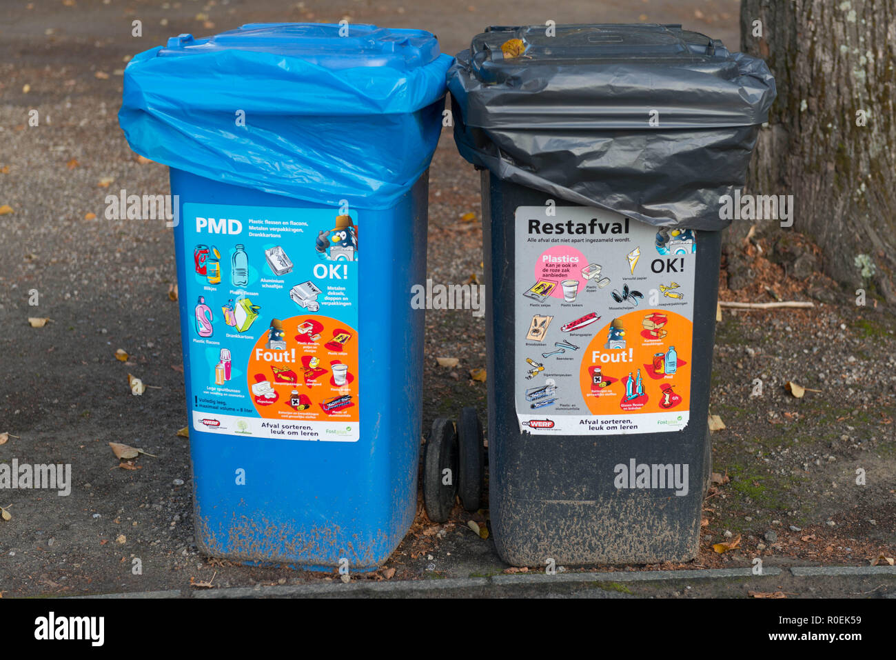 Autocollants De Recyclage Étiquettes De Poubelle Autocollants De Tri Des Ordures Étiquettes D