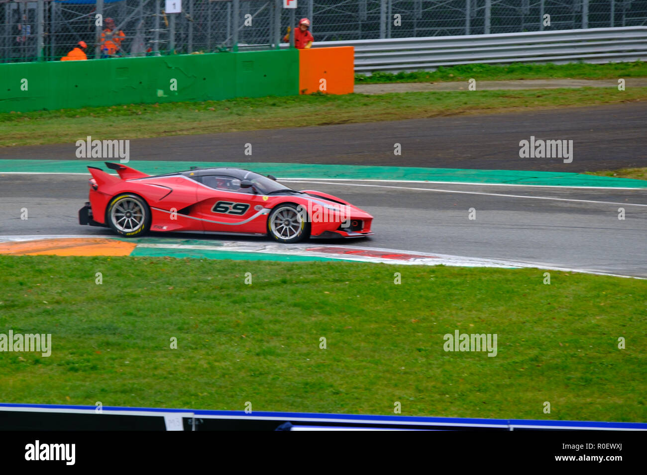 Monza, Italie. 4ème Nov 2018. Ferrari world championship 2018, course finale FXX : Monza Circuit italien ENI Crédit : Paysages/Alamy Live News Banque D'Images