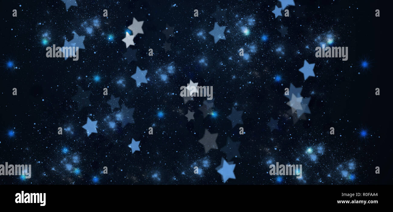 Stars de fond de Noël Banque D'Images