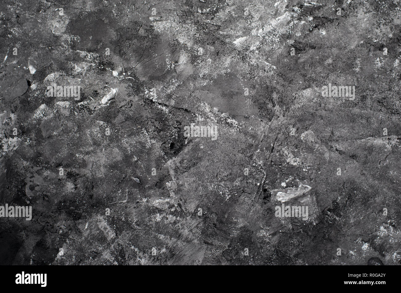 Noir et gris de Abstract Wall Background, Ciment, Béton, Stucco Texture Banque D'Images