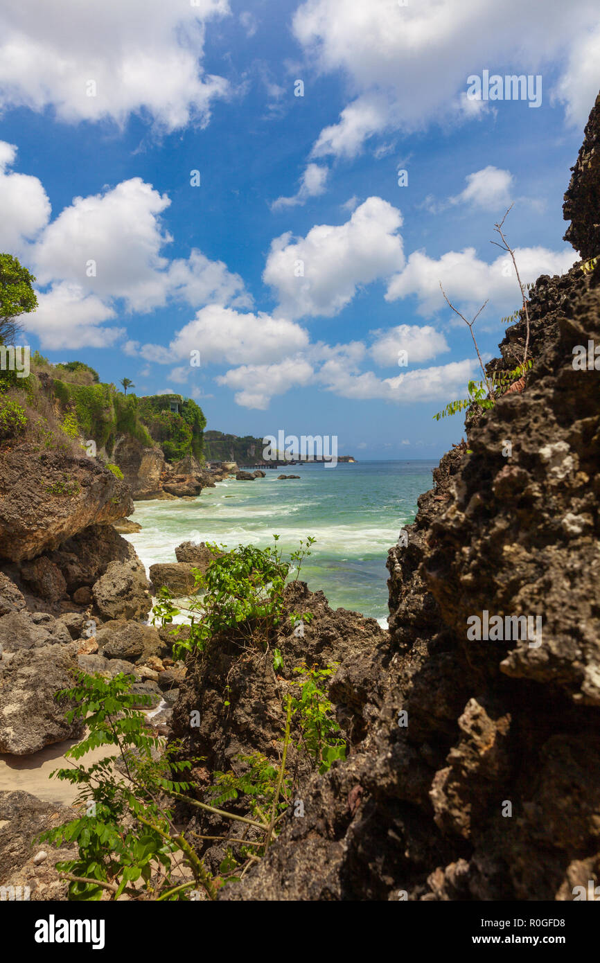 Tropical Beach à Bali Banque D'Images