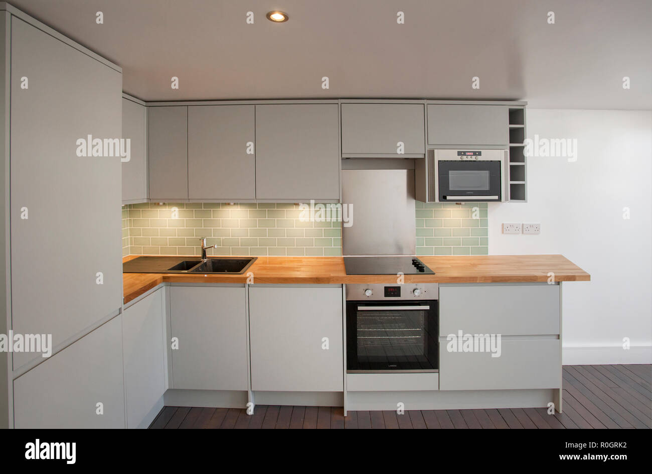 Espace de vie de style loft à Camden Town London UK Banque D'Images