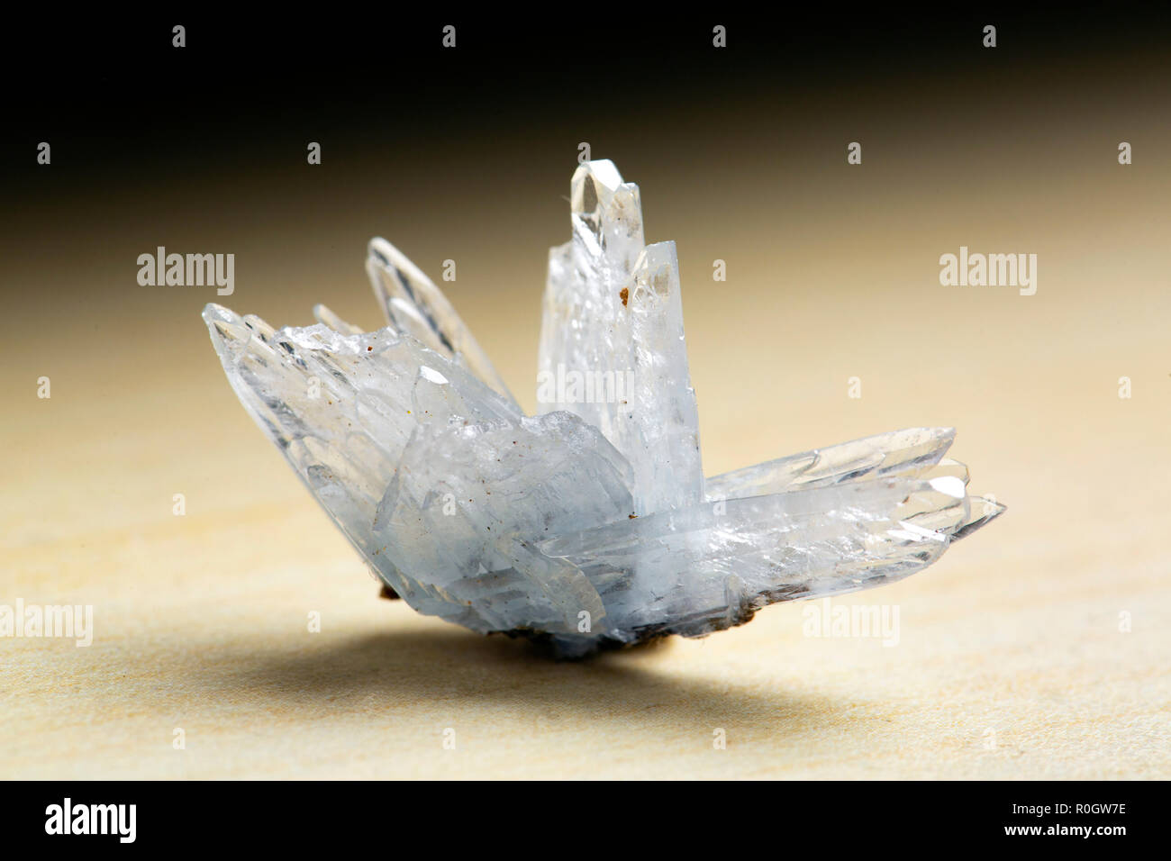 La barytine sur Calcite, Stoneham, Weld County, Californie gem Banque D'Images