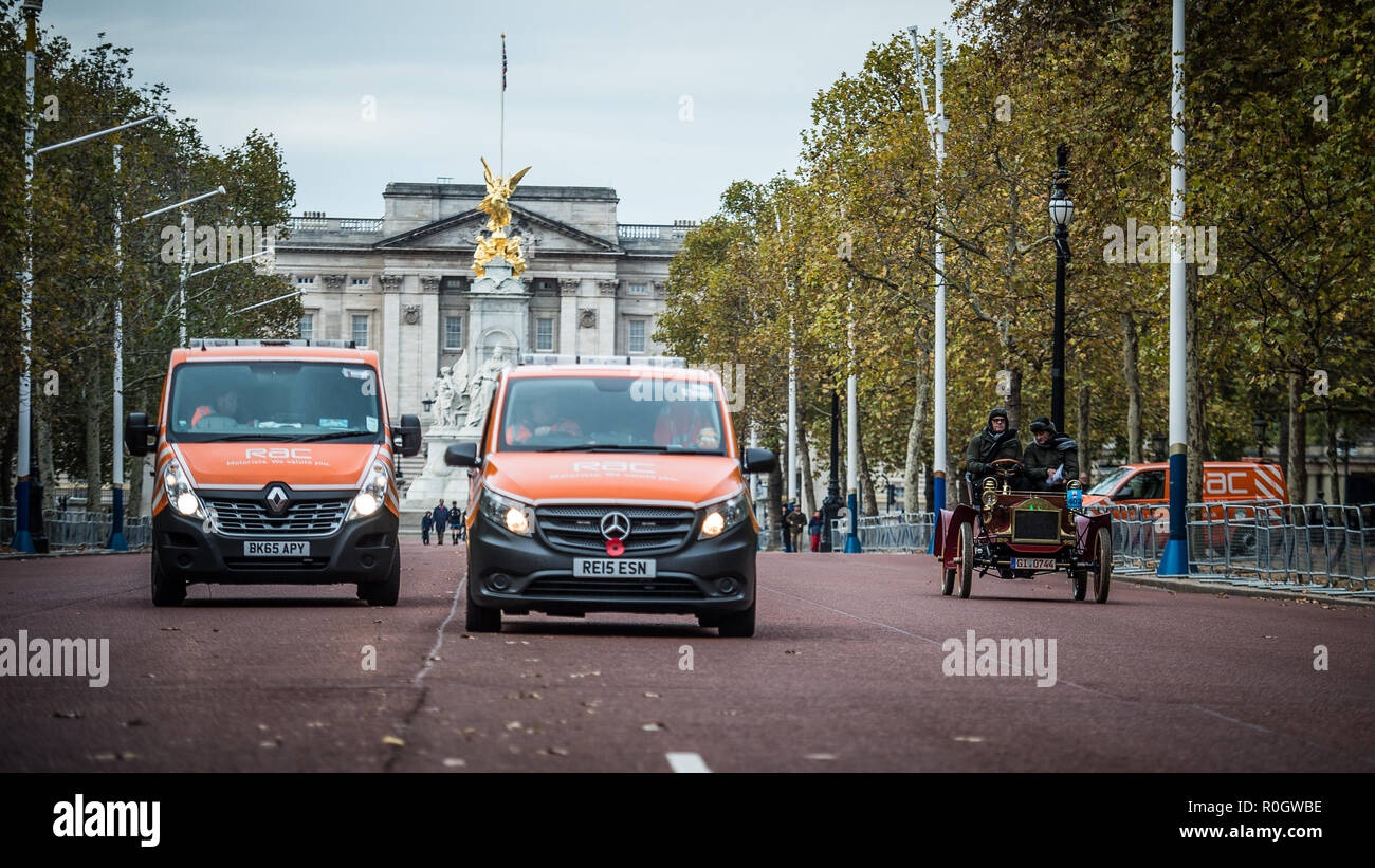 Bonhams Londres à Brighton Veteran Car Run 2018 à Hyde Park Banque D'Images