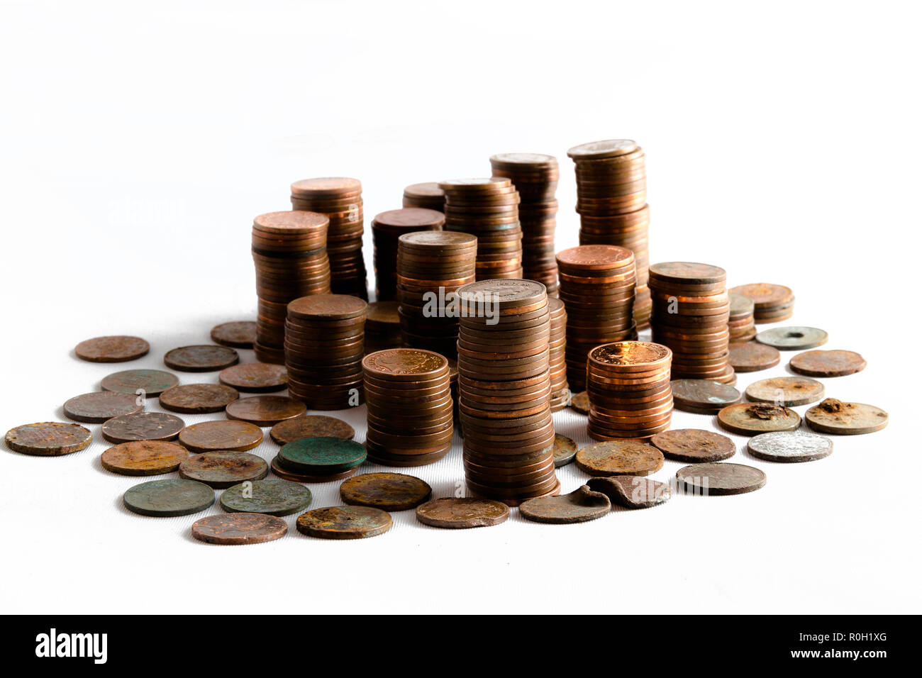 Lucky Penny UK Coins Banque D'Images
