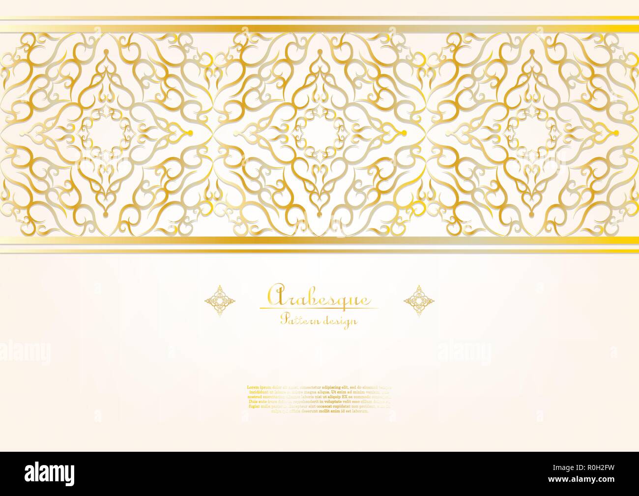 Motif Arabesque Banque d'images vectorielles - Alamy
