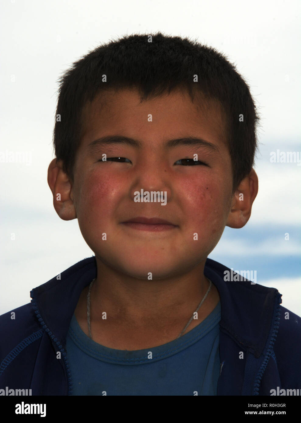 Portrait De Visage De Fille Mongole Banque D Image Et Photos Alamy