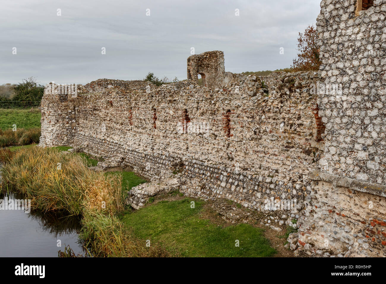 La 15thC Baconsthorpe, Château de North Norfolk, au Royaume-Uni. Accueil à l'origine à la Bacon, devenir Heydon, famille. Était un grand bâtiment pour 200 ans. Banque D'Images