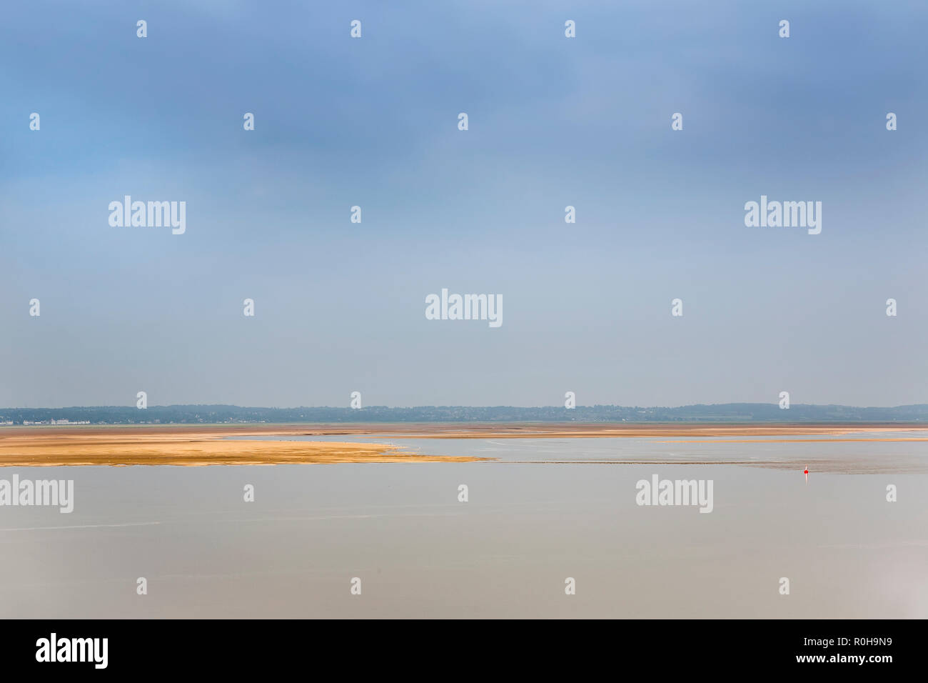 L'estuaire de la Dee, silex, Flintshire, Pays de Galles, Royaume-Uni Banque D'Images