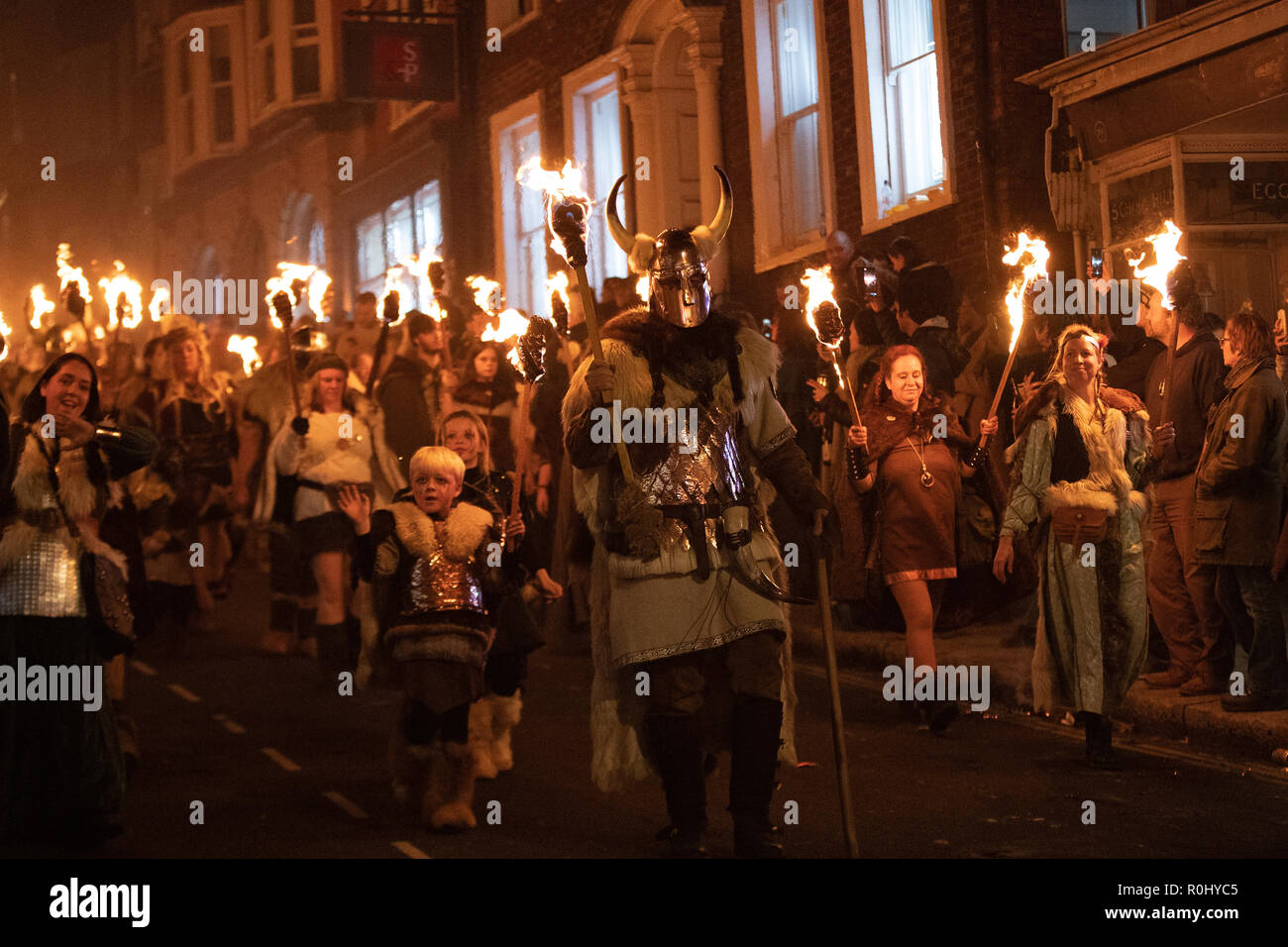 Lewes, Angleterre. 5 novembre 2018 Lewes Bonfire Night,est la plus grande 5 novembre célébrations dans le monde entier, l'Angleterre.© Jason Richardson / Alamy Live News Banque D'Images