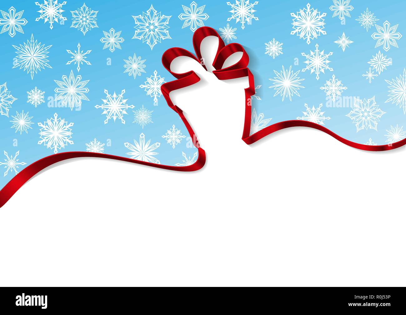 Des rubans isolé sur fond blanc vector illustration, symbole de vacances de Noël, d'anniversaire Illustration de Vecteur