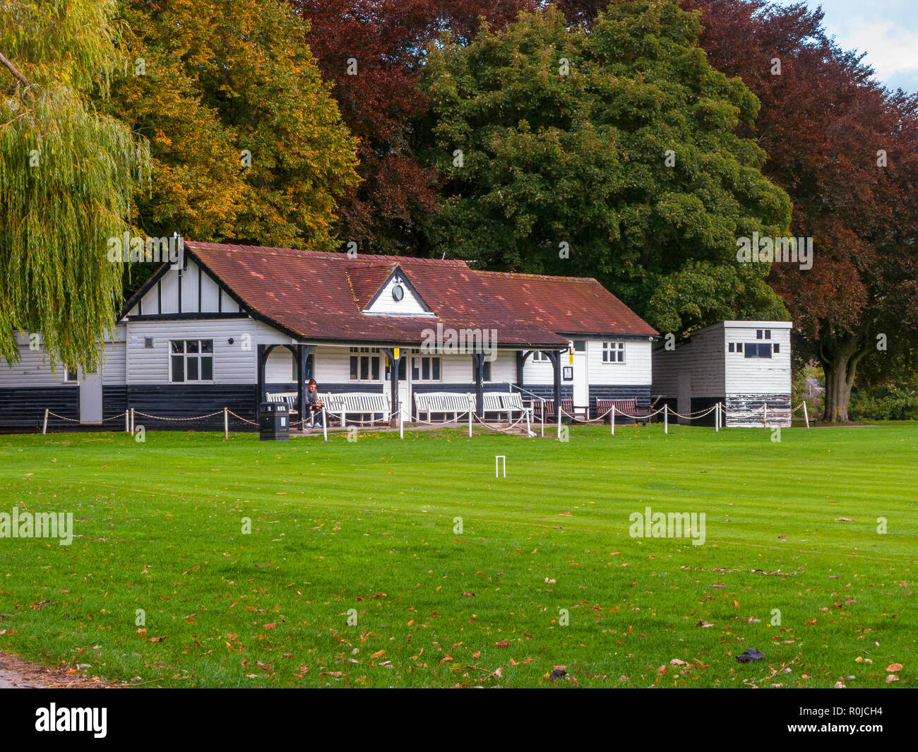 Le Pavillon, Bakewell Recreation Ground, Bakewell, Derbyshire Banque D'Images