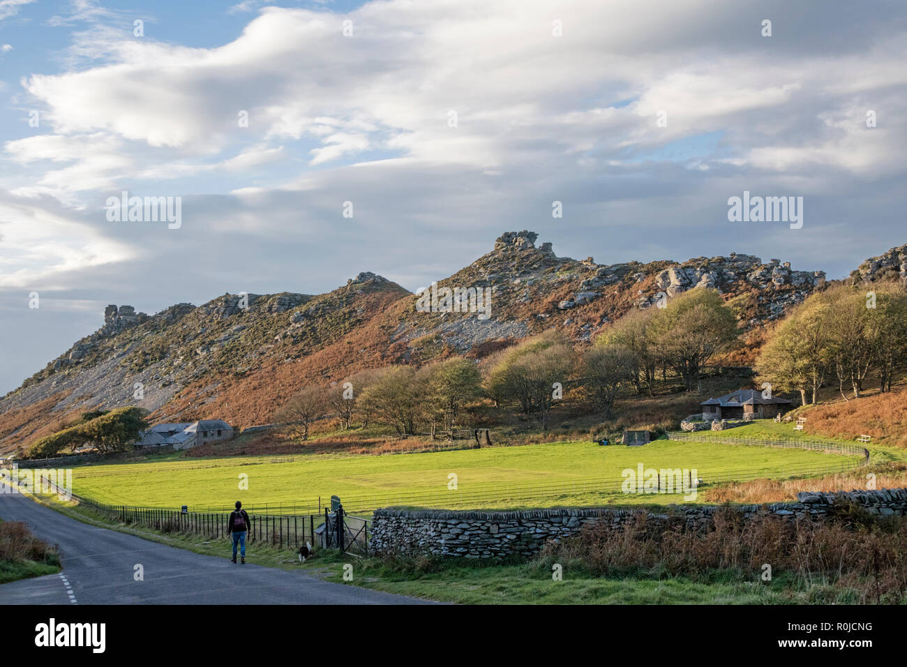 Valley of Rocks, Devon, Angleterre, Royaume-Uni Banque D'Images