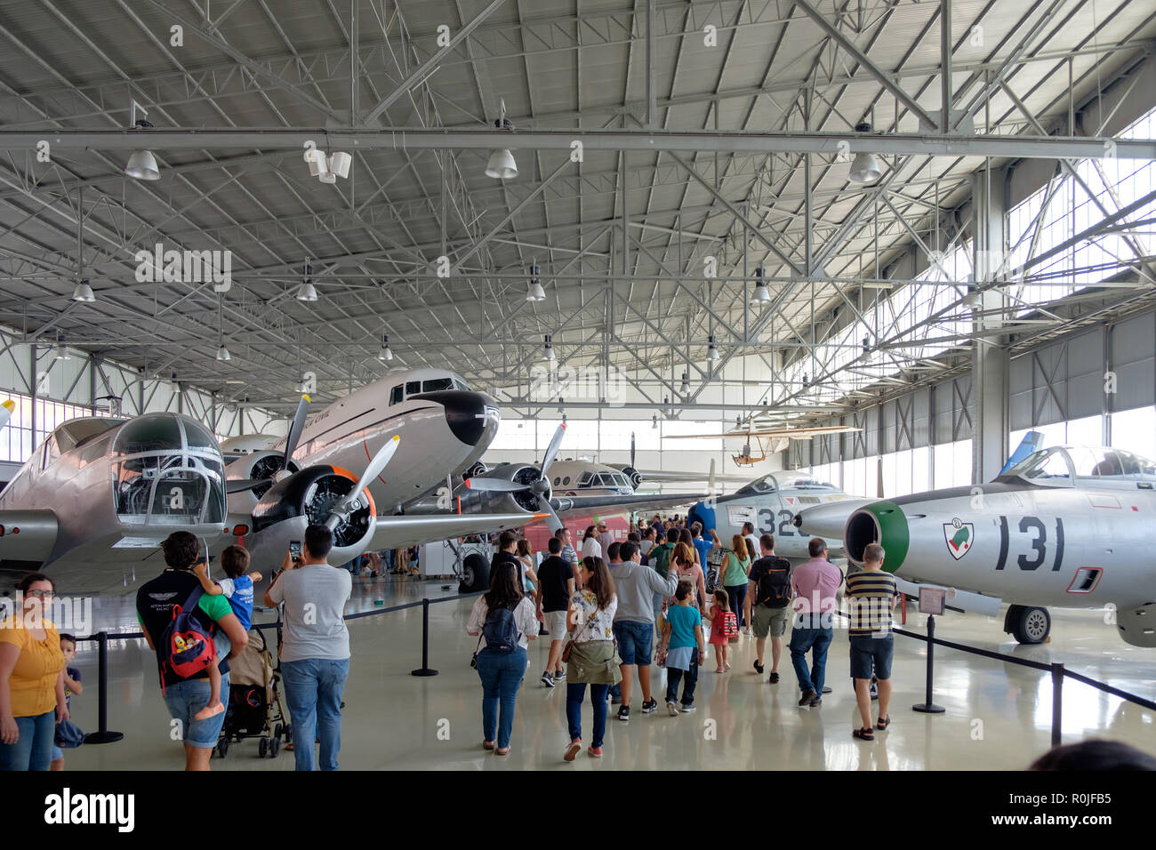 Le Musée de l'air - Museu do ar - musée de l'aviation de l'Armée de l'air portugaise à Sintra, Portugal, la base aérienne de l'Europe Banque D'Images