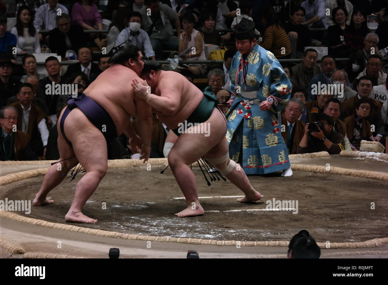 Les joueurs de sumo Banque D'Images