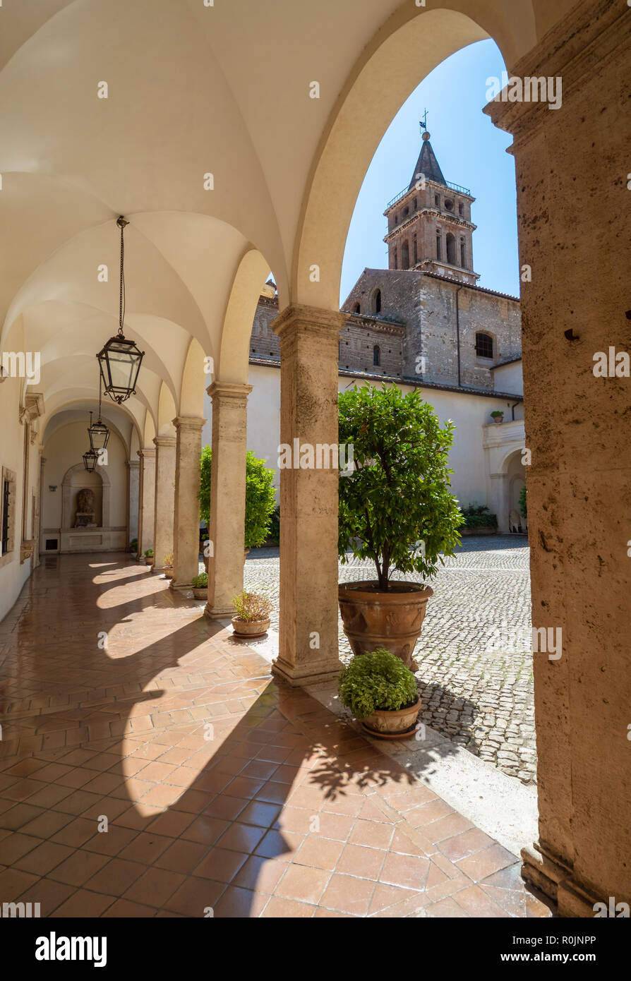 Villa D'Este (Italie) - La villa à Tivoli, province de Rome, avec de belles collines en terrasses jardin Renaissance et de fontaines. Site de l'UNESCO. Banque D'Images