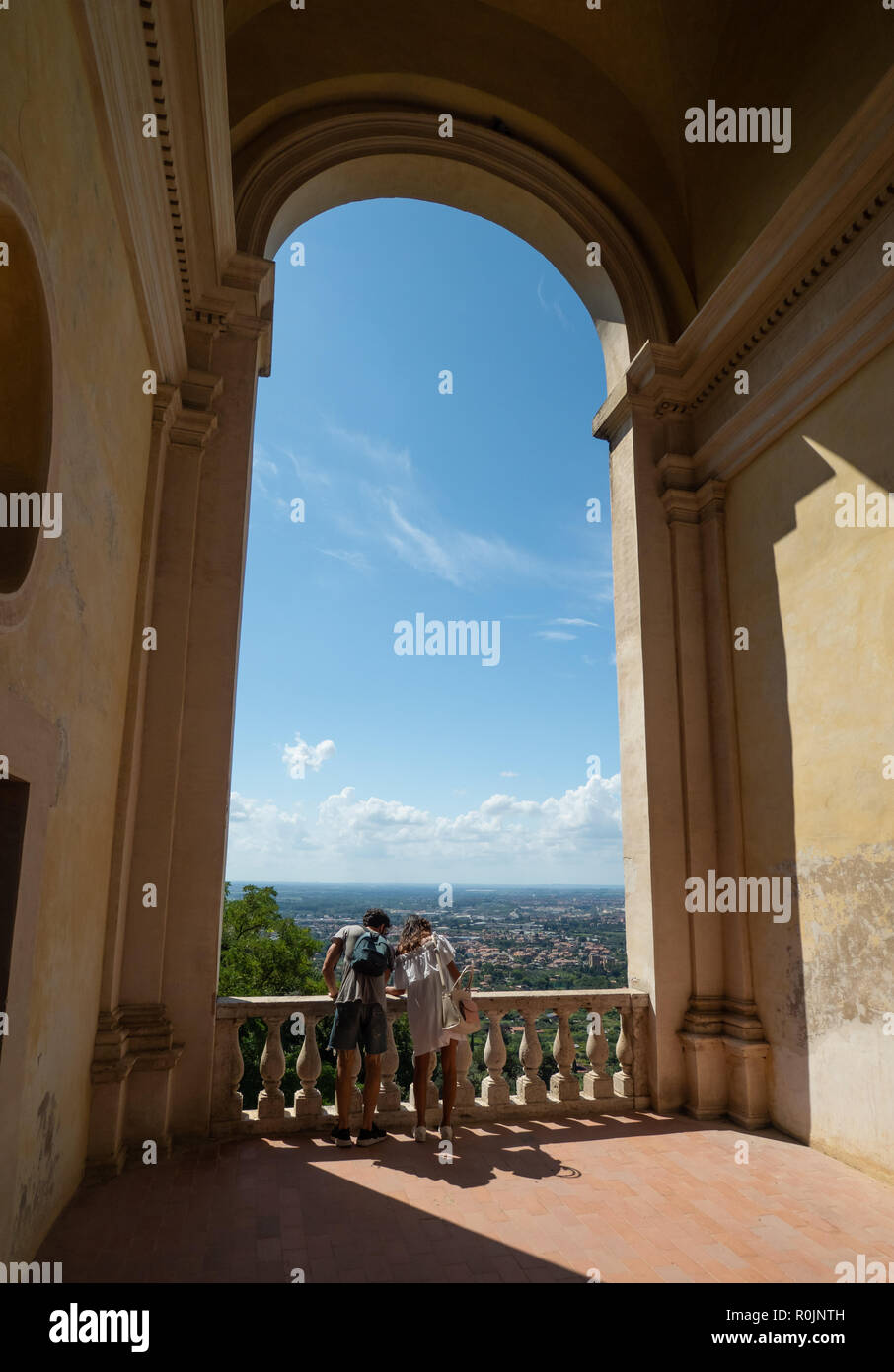 Villa D'Este (Italie) - La villa à Tivoli, province de Rome, avec de belles collines en terrasses jardin Renaissance et de fontaines. Site de l'UNESCO. Banque D'Images