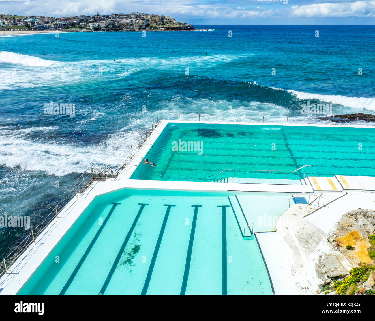 Piscine de Icebergs de Bondi Swimming Club Sydney NSW Australie. Banque D'Images