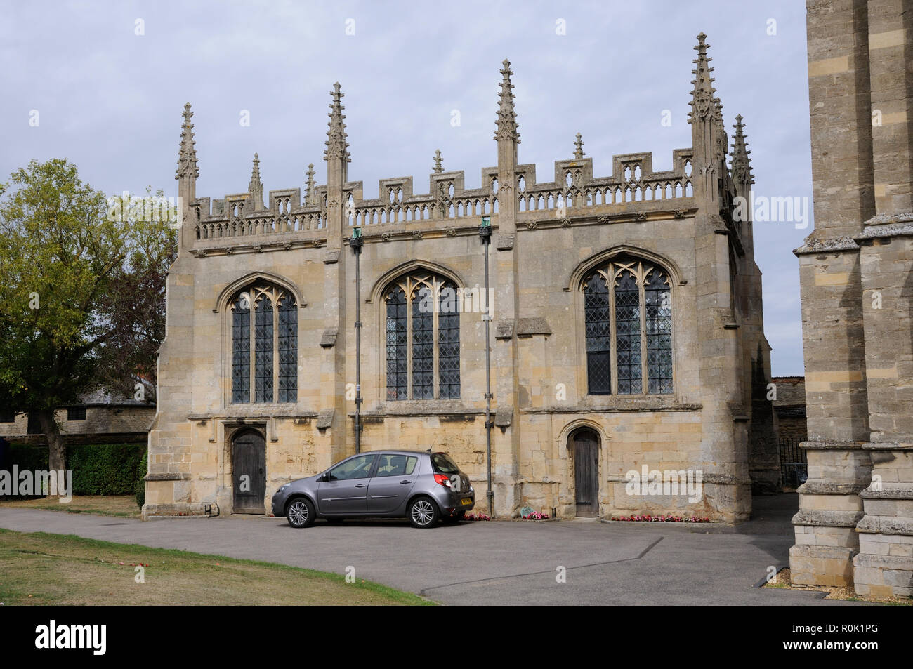 La chapelle Chantry se trouve dans le cimetière de St Mary the Virgin, Higham Ferrers, Northamptonshire Banque D'Images