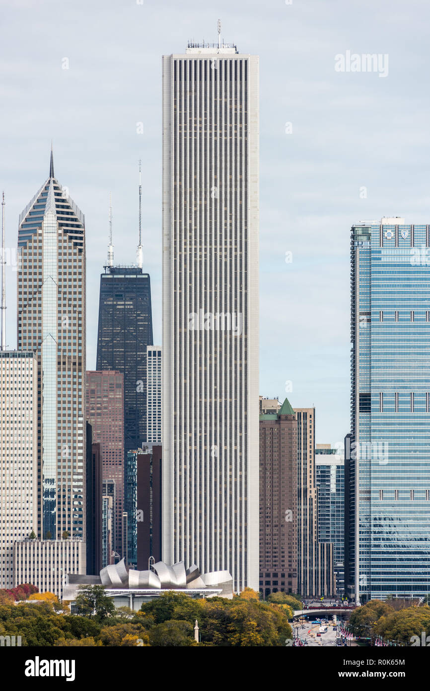 Bâtiments dans le centre-ville de Chicago Banque D'Images