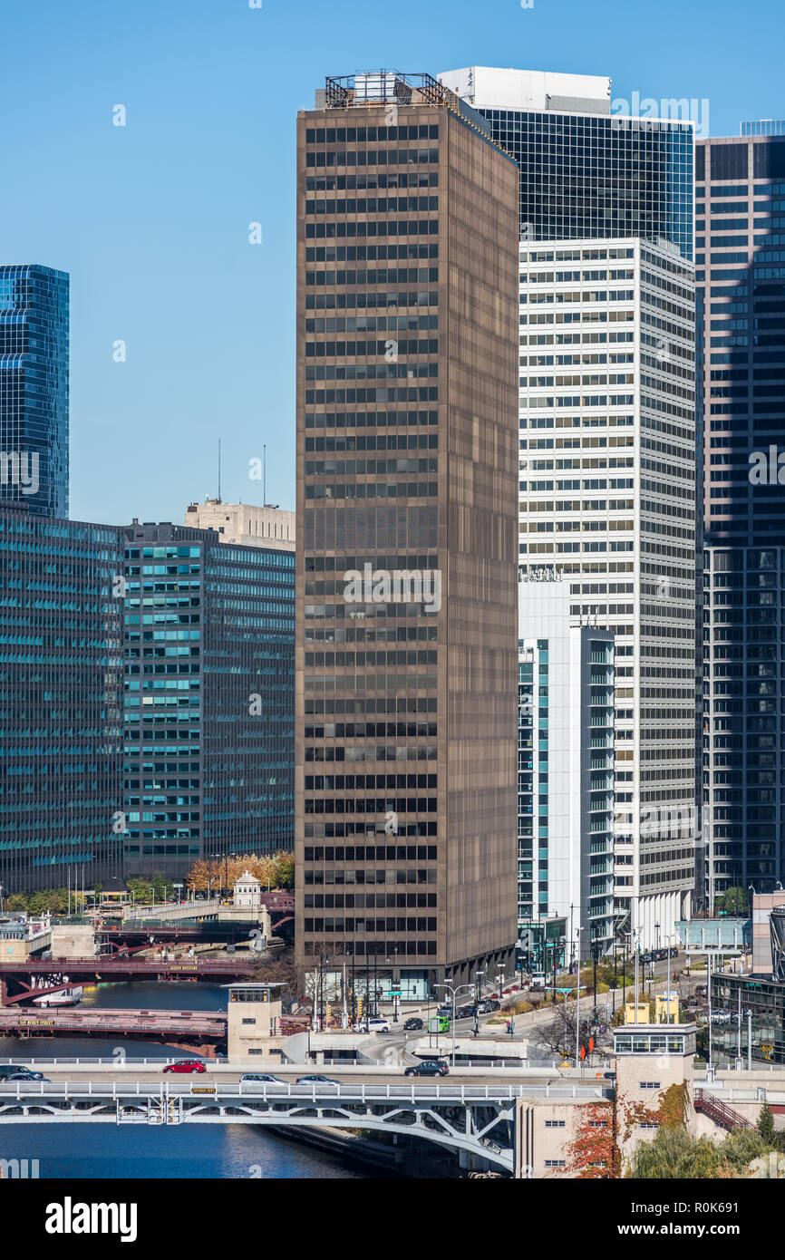 Bâtiments dans le centre-ville de Chicago Banque D'Images