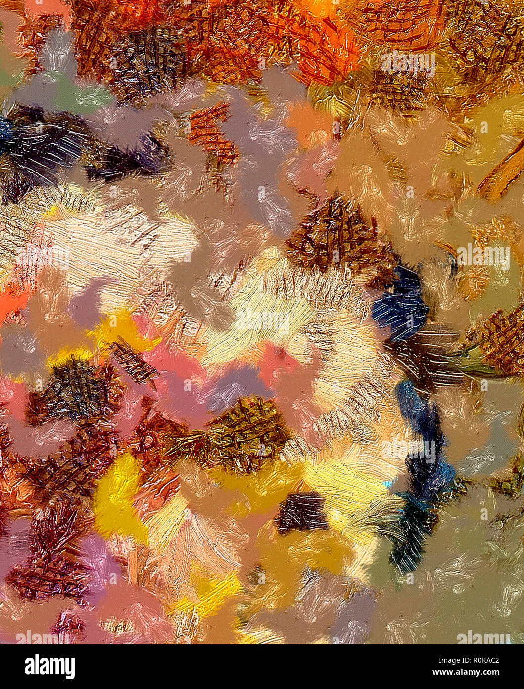 Digital Art Abstract Pattern Dessin à La Main Style Moderne Art