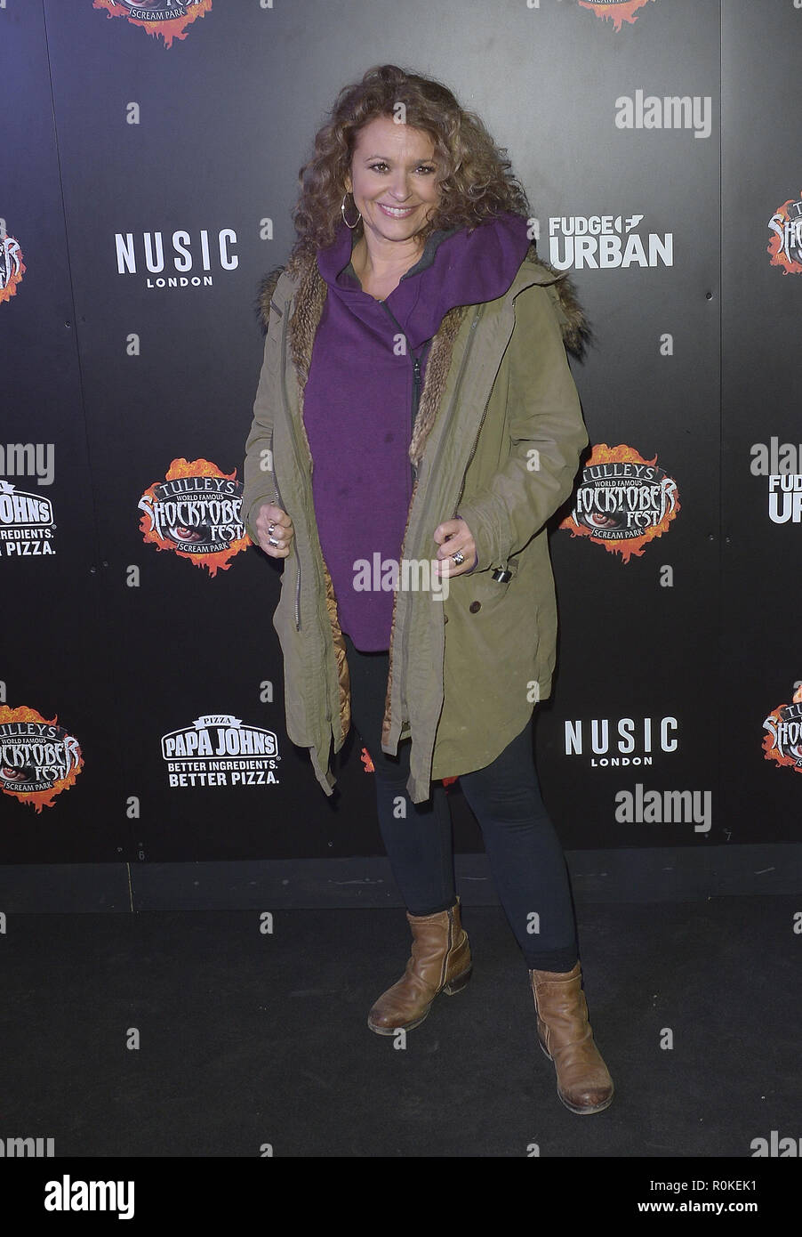 Nadia Sawalha à Shocktober Tulleys Fest à Farm Avec : Nadia Sawalha Où : London, Royaume-Uni Quand : 06 Octobre 2018 Source : WENN.com Banque D'Images