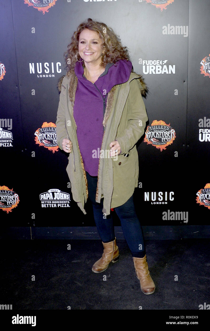 Nadia Sawalha à Shocktober Tulleys Fest à Farm Avec : Nadia Sawalha Où : London, Royaume-Uni Quand : 06 Octobre 2018 Source : WENN.com Banque D'Images