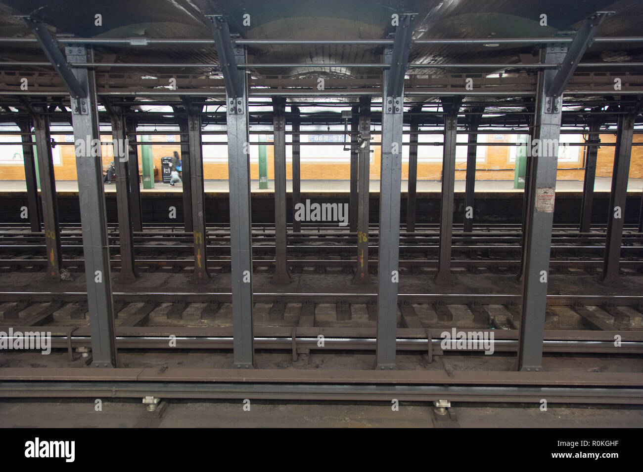 66 St, Lincoln Ctr de métro, Manhattan, New York City, États-Unis d'Amérique. Banque D'Images