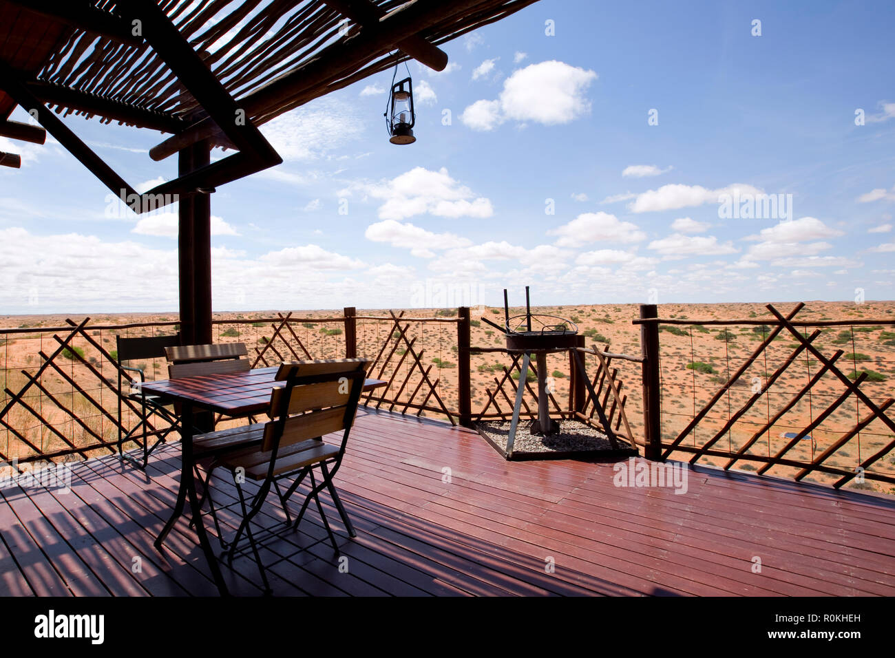 Rest Camp dans le Parc National Kgalagadi Banque D'Images