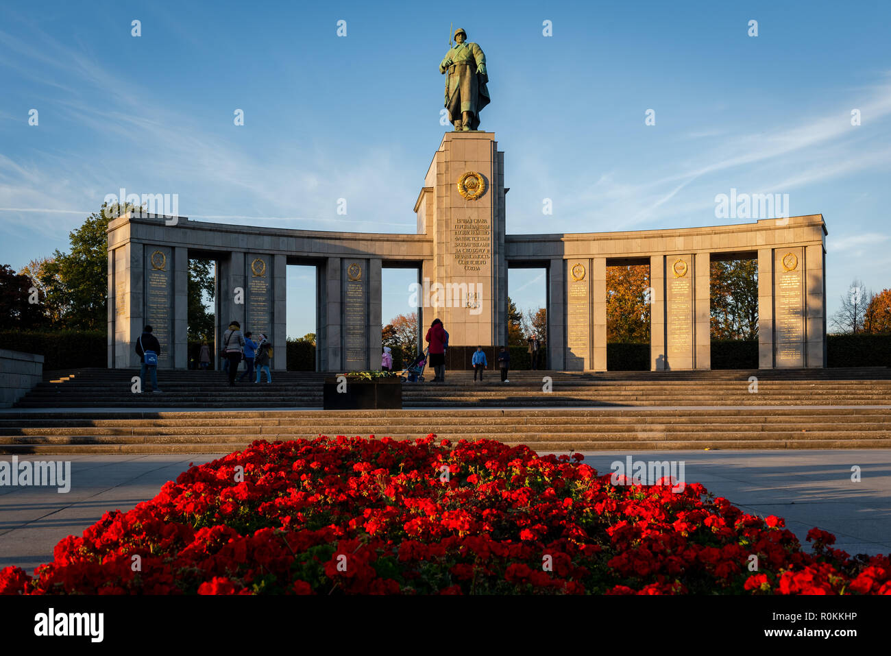 Monument commémoratif de guerre soviétique Tiergarten Berlin Banque D'Images