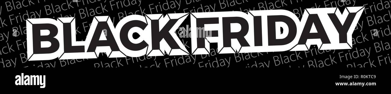 Le vendredi noir bannière. Bannière de vecteur pour magasins, web. Illustration vecteur EPS10 Illustration de Vecteur