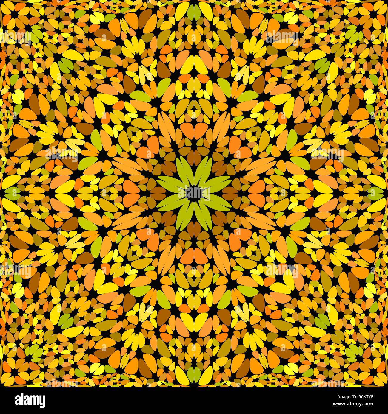 Pétale répétition motif mandala kaleidoscope wallpaper design - background illustration vecteur symétrique Illustration de Vecteur