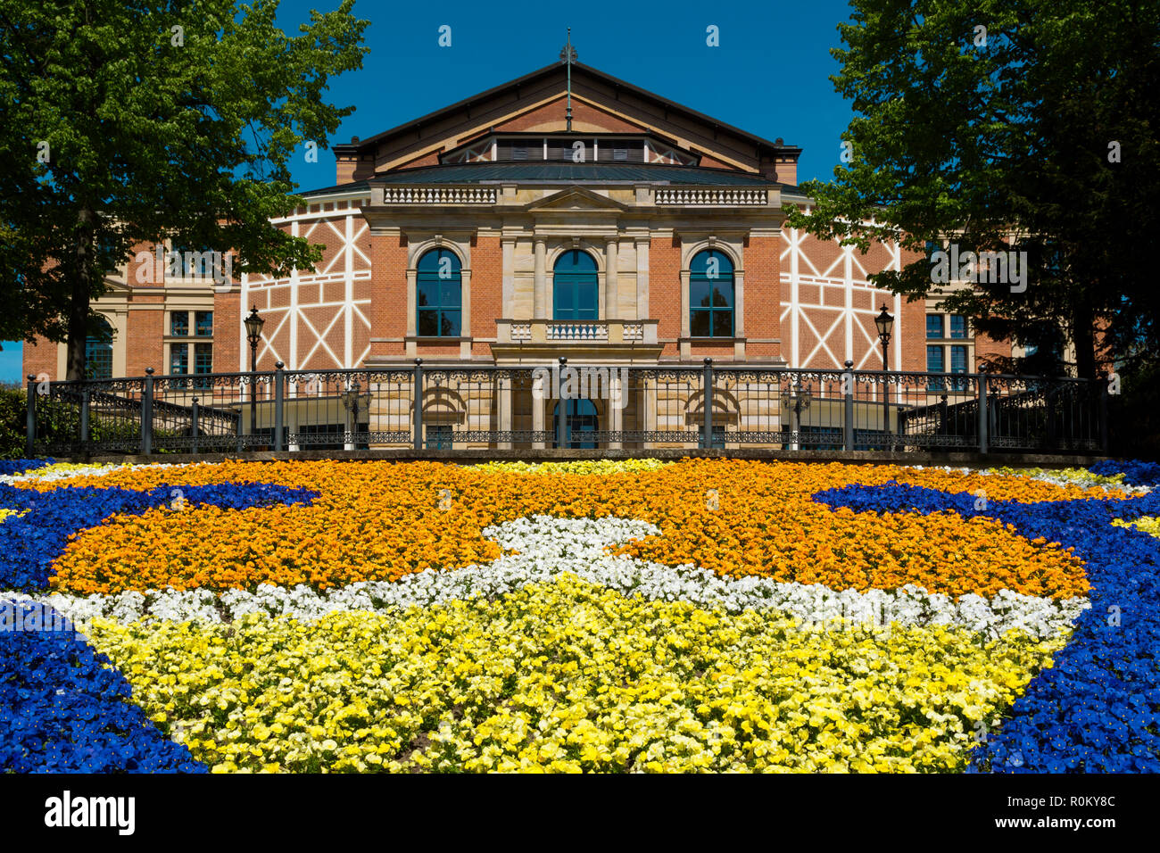 Le Festival Richard Wagner Hall sur la Colline verte. Le premier festival Wagner était en 1876 Banque D'Images