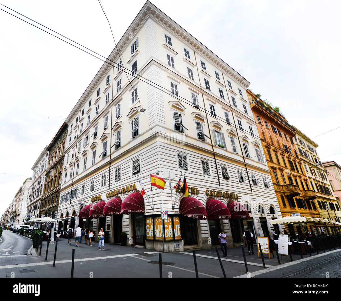 L'hôtel California à Rome. Banque D'Images