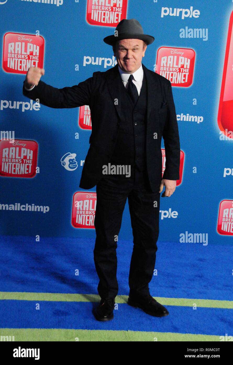 Los Angeles, USA. 5 Nov 2018. L'acteur John C. Reilly assiste à la Walt Disney Animation' 'Ralph brise le Internet' Première mondiale le 5 novembre 2018 à El Capitan Theatre de Los Angeles, Californie. Photo de Barry King/Alamy Live News Banque D'Images