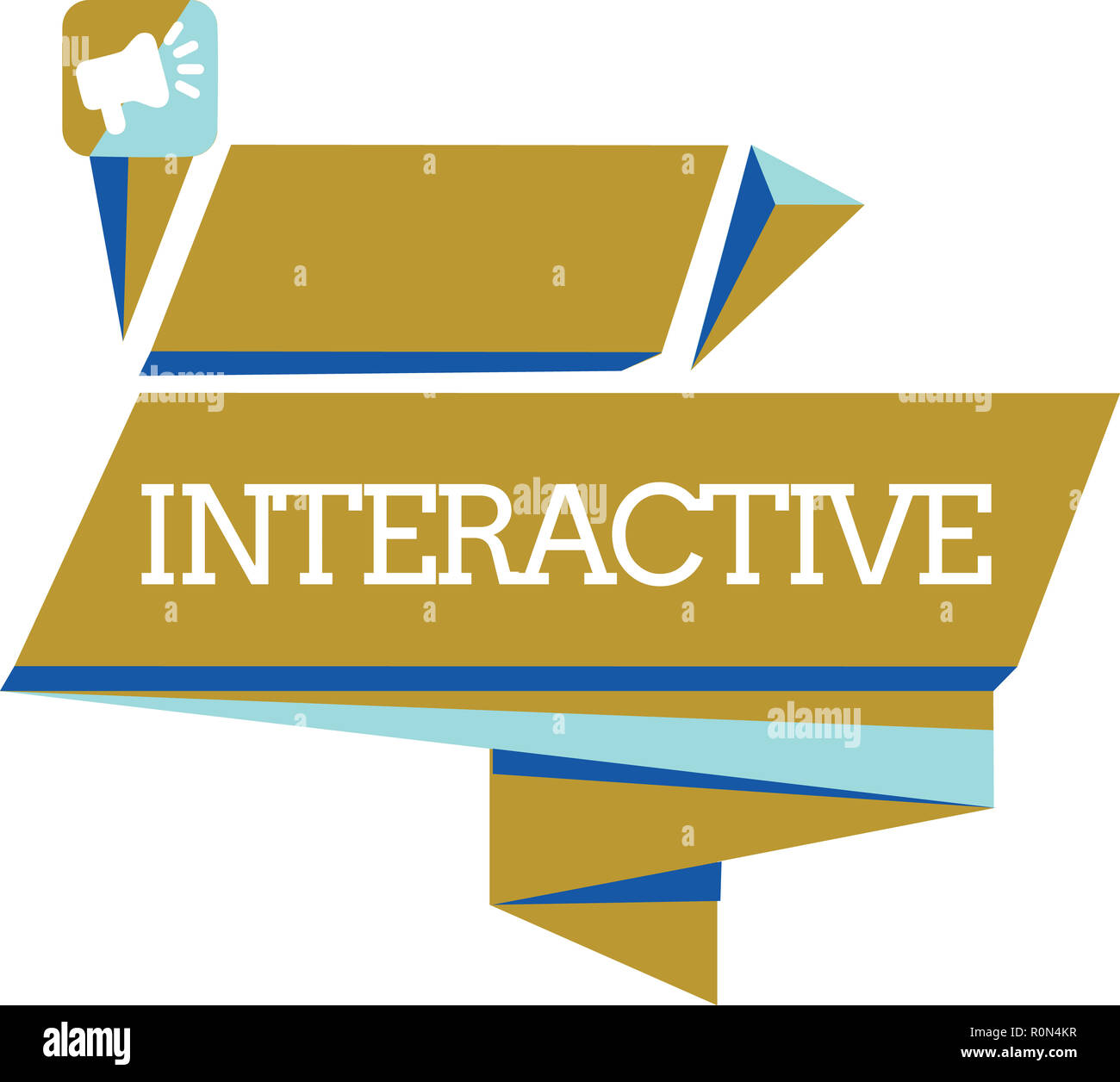 L'écriture de texte Word Interactive. Concept d'affaires impliquant la communication de la liaison entre l'affichage ou des choses. Banque D'Images