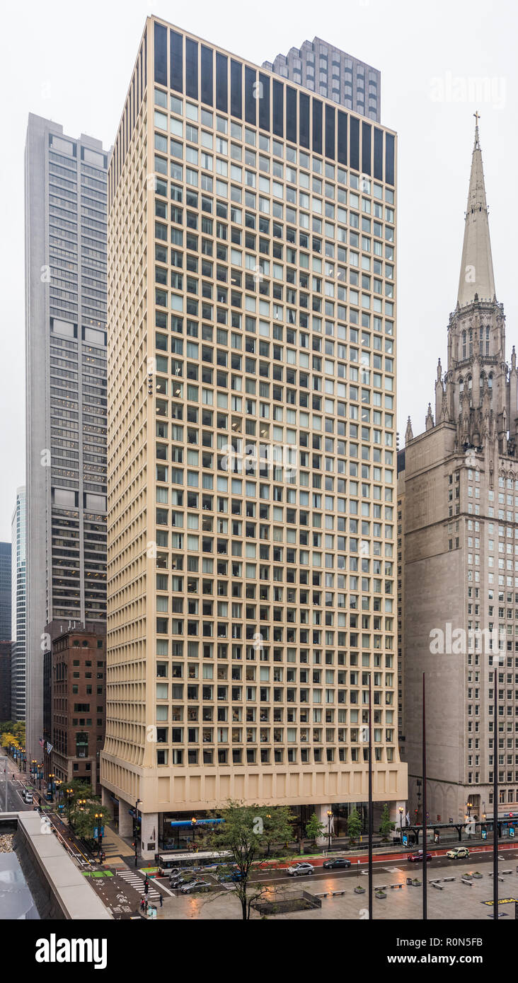 Bâtiments dans le centre-ville de Chicago Banque D'Images
