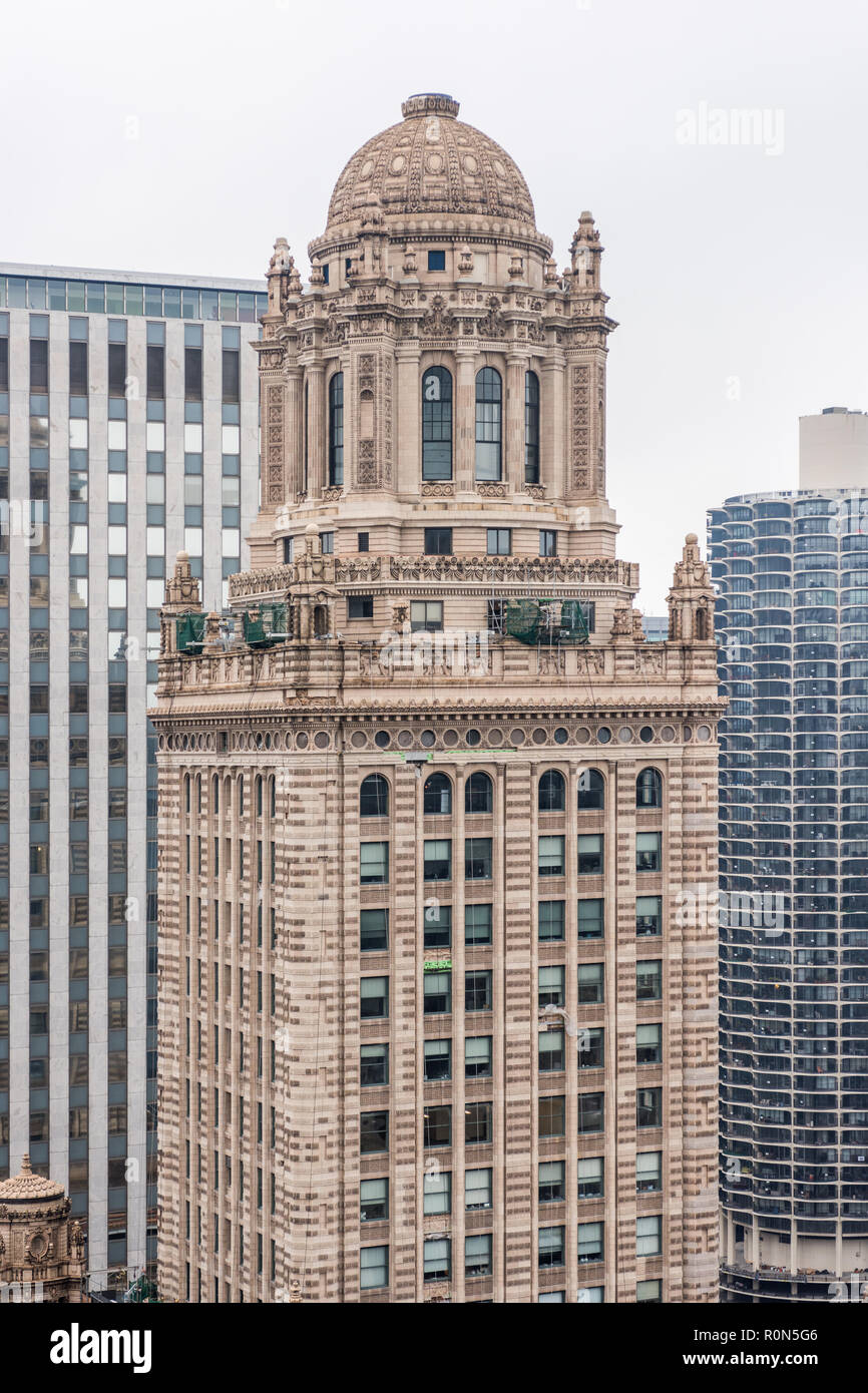 Bâtiments dans le centre-ville de Chicago Banque D'Images